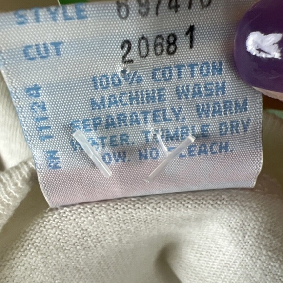 VTG Baby Guess 90s Striped AOP Jeans Denim and Shirt Set RARE NEW OLD STOCK Sz 7 - Picture 7 of 16